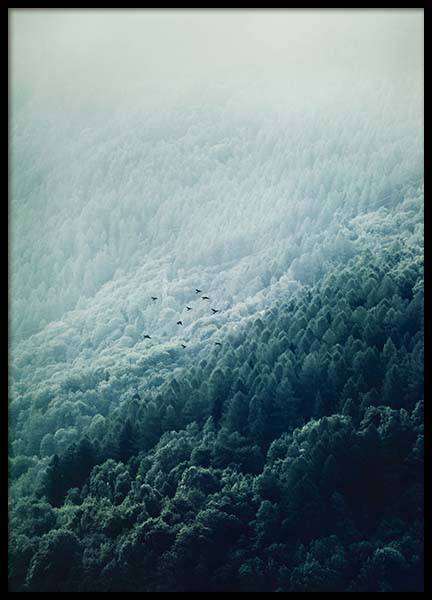 Foggy Mountainside Poster in the group Prints / Nature at Desenio AB (10089)