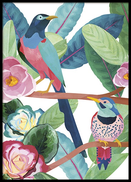 Birds of Paradise Poster in the group Prints / Animals at Desenio AB (10687)