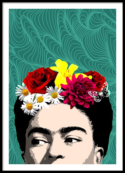 Shy Frida Poster in the group Prints / Graphical at Desenio AB (10713)