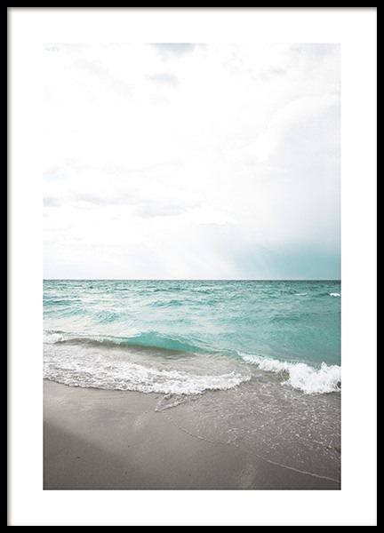 Turquoise Beach Poster in the group Prints / Nature at Desenio AB (10820)