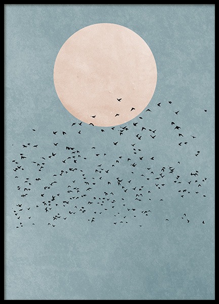 Birds Fly Away Poster in the group Prints / Graphical at Desenio AB (10930)