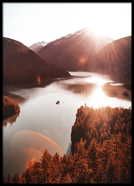 Diablo Lake Poster in the group Prints / Nature at Desenio AB (11868)
