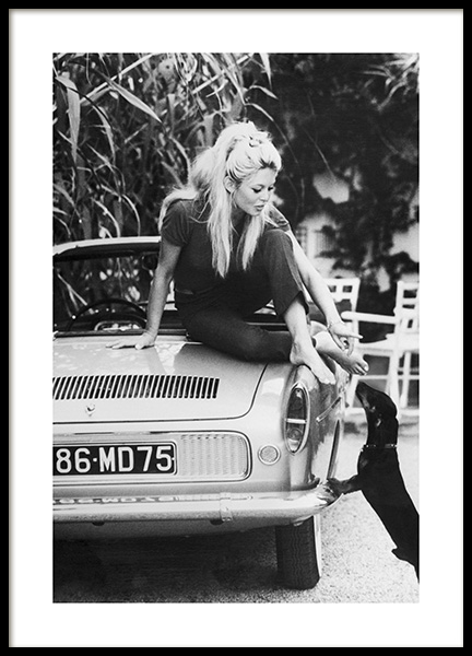 Brigitte Bardot Poster in the group Prints / Black & white at Desenio AB (11977)