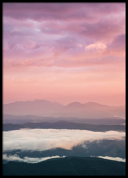 Pink Sunrise Poster in the group Prints / Nature at Desenio AB (12280)