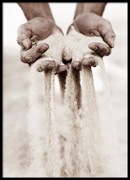Sand Slipping Through Poster in the group Prints / Photographs at Desenio AB (12338)