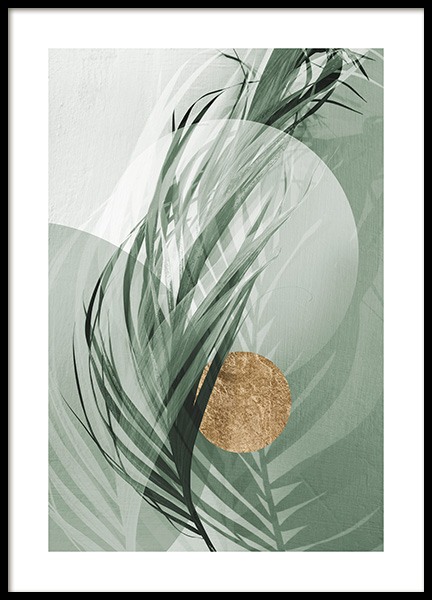 Graphic Palm Leaf No1 Poster in the group Prints / Photographs at Desenio AB (12587)