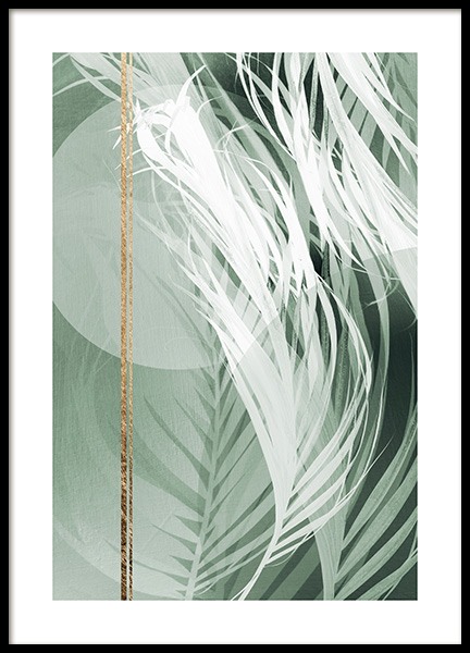 Graphic Palm Leaf No2 Poster in the group Prints / Photographs at Desenio AB (12588)