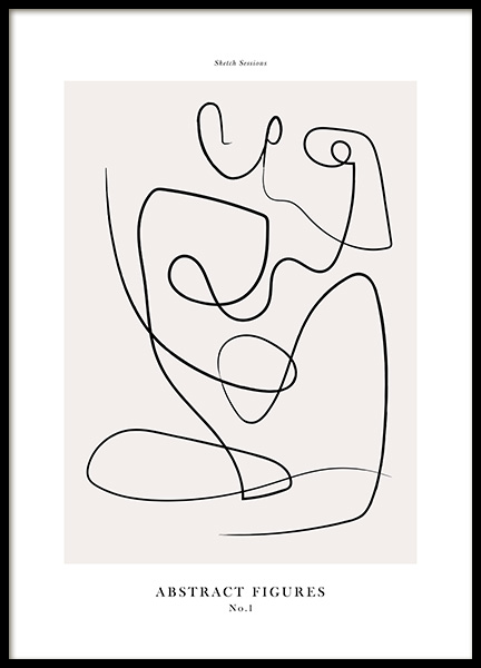 Abstract Figures No1 Poster in the group Prints / Art prints at Desenio AB (12694)
