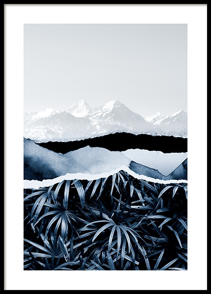 Indigo Mountains Poster in the group Prints / Art prints at Desenio AB (12867)