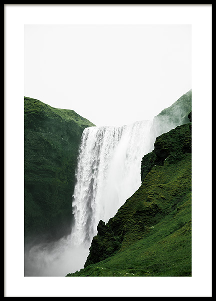 Skogafoss View Poster in the group Prints / Nature at Desenio AB (13355)