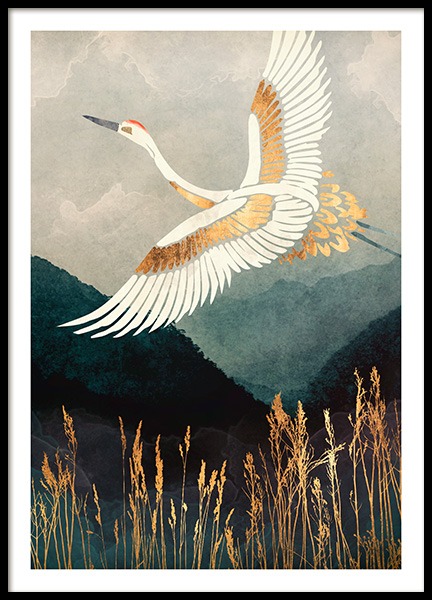 Elegant Flight Poster in the group Prints / Art prints at Desenio AB (14196)