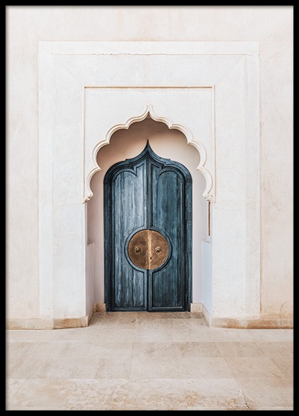Marrakech Blue Door Poster in the group Prints / Photographs at Desenio AB (14215)