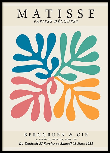 Matisse Papiers Poster in the group Prints / Graphical at Desenio AB (14497)