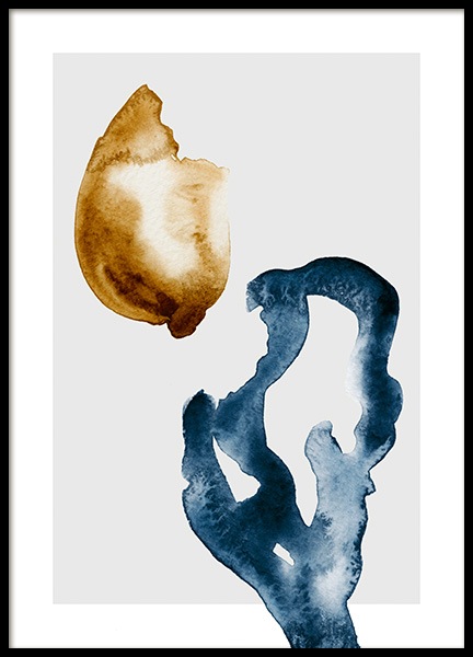 Abstract Floral No1 Poster in the group Prints / Art prints / Watercolour paintings at Desenio AB (14545)