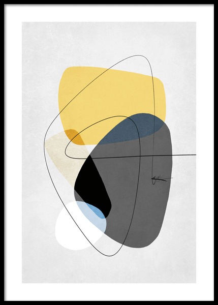Contemporary Yellow No2 Poster in the group Prints / Art prints at Desenio AB (14652)