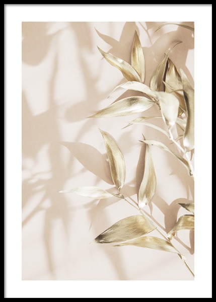 Gold Leaves No2 Poster in the group Prints / Botanical / Green plants at Desenio AB (14724)