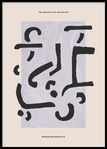 Lilac Abstract Poster in the group Prints / Art prints at Desenio AB (14767)