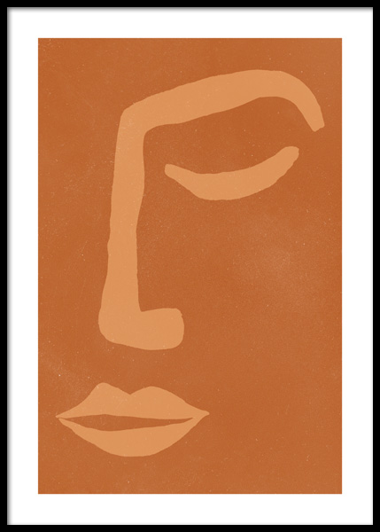 Hazel Face Poster in the group Prints / Art prints at Desenio AB (14888)