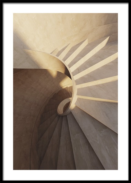 Spiral Staircase Poster in the group Prints / Photographs at Desenio AB (14907)