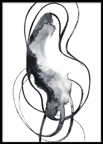 Dark Wave No1 Poster in the group Prints / Art prints / Abstract art at Desenio AB (14913)