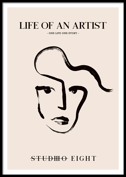 Life Of An Artist Poster in the group Prints / Art prints at Desenio AB (14922)