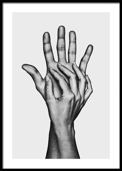 Take My Hand Poster in the group Prints / Photographs / Black & white photography at Desenio AB (14927)
