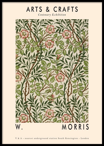 Arts & Crafts Green Poster in the group Prints / Illustrations at Desenio AB (14959)