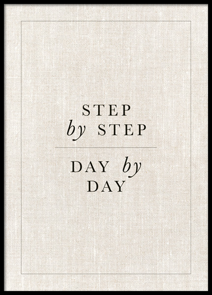 Step by Step Poster