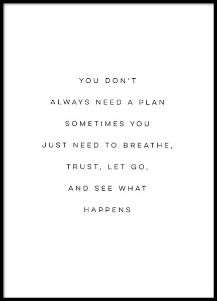 See What Happens Poster in the group Prints / Text posters at Desenio AB (2475)