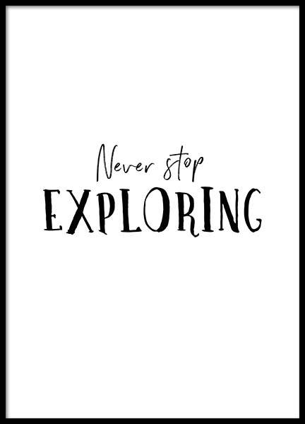 Exploring Poster in the group Prints / Kids posters at Desenio AB (2609)