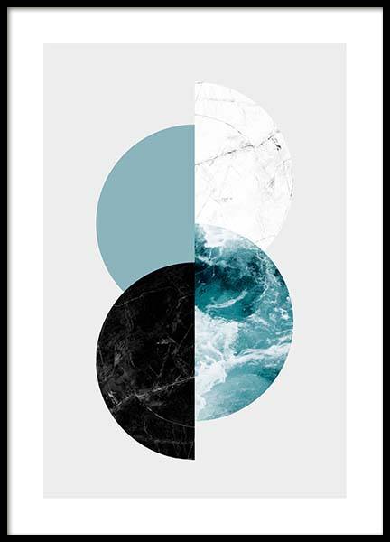 Graphic Half Moon Poster in the group Prints / Art prints at Desenio AB (3588)
