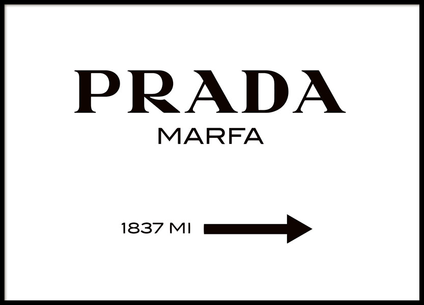 Gossip girl Prada Marfa print online. Buy prints with fashion.