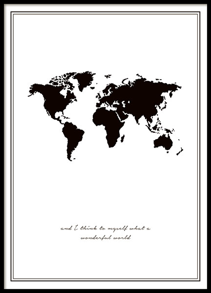 World map poster
