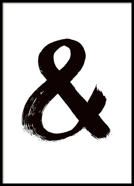 & Black Paint Poster in the group Prints / Photographs at Desenio AB (8809)