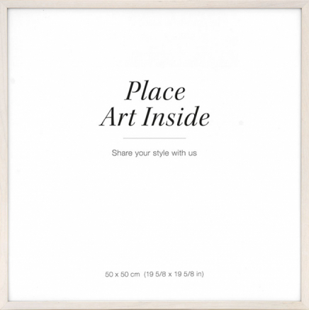 Wood frame light, 50x50