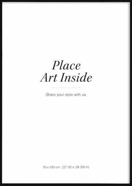 Black picture frame, 70x100