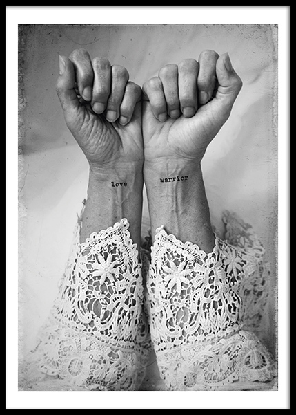 Love Warriors Dogma Poster in the group Prints / Black & white at Desenio AB (Pre5626)