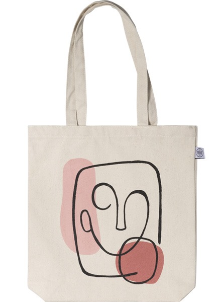 Abstract Face Tote Bag