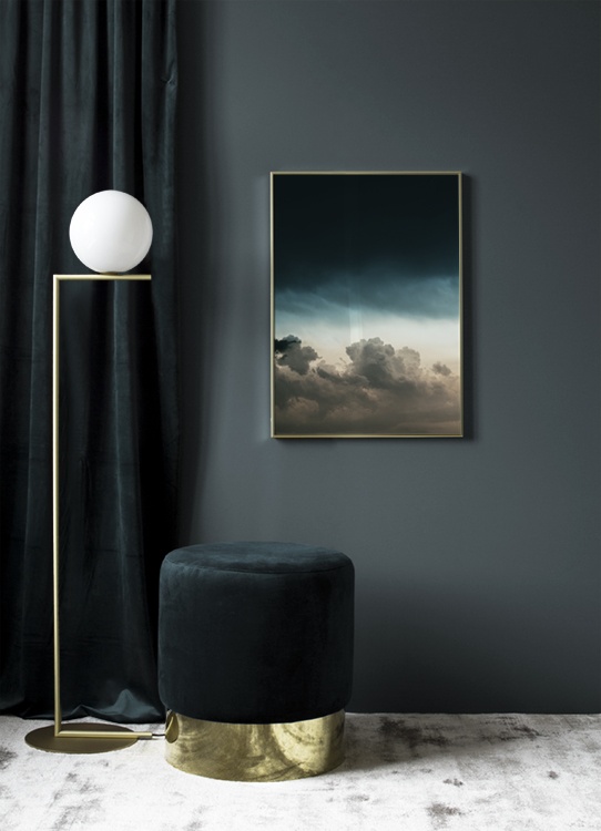  - Photo poster of a sunset and an impending storm