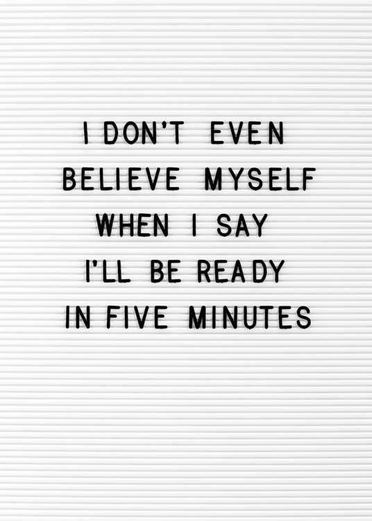 Five Minutes Poster / Humour at Desenio AB (10357)