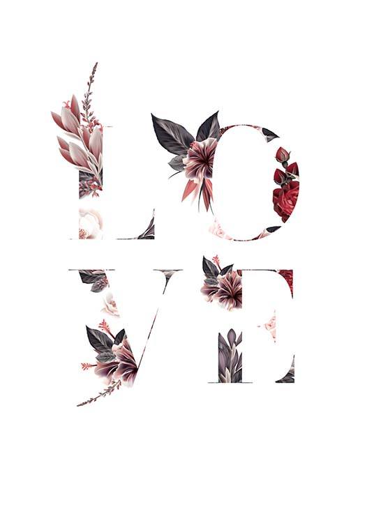 Floral Love Poster