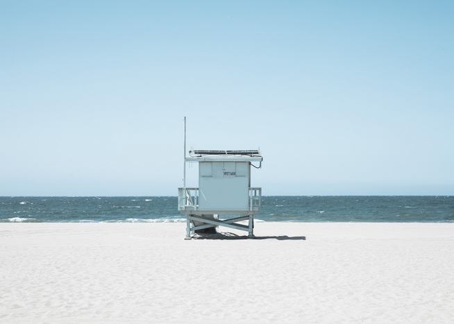 Beach Tower Poster