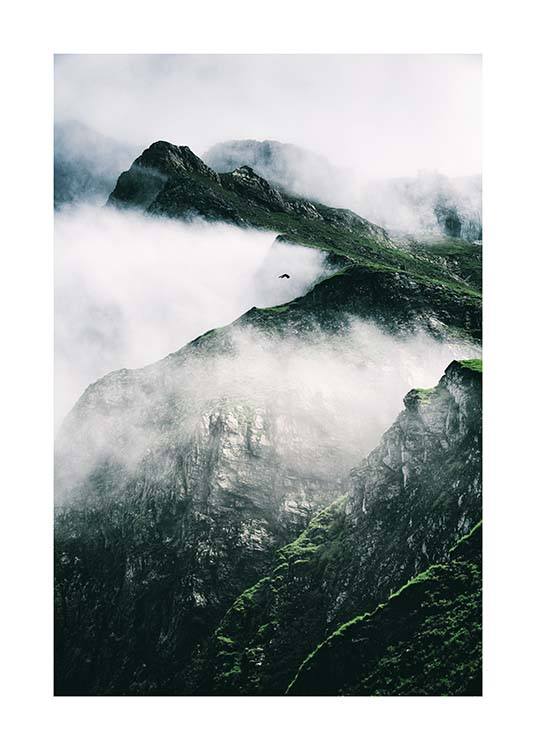 Rugged Misty Mountains Poster / Nature at Desenio AB (11632)
