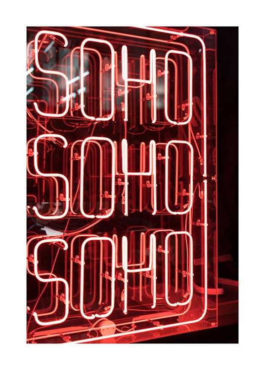 Neon Soho Poster / Photographs at Desenio AB (11814)