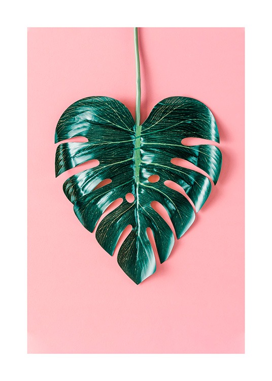Heart-Shaped Monstera Poster / Botanical at Desenio AB (12524)