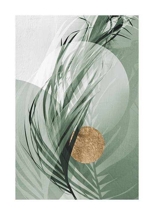 Graphic Palm Leaf No1 Poster / Photographs at Desenio AB (12587)