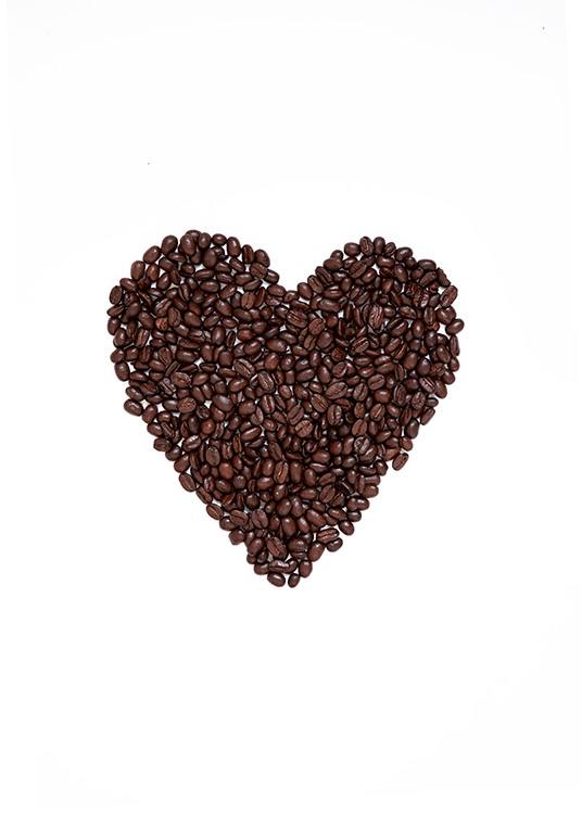 Coffee Heart Poster