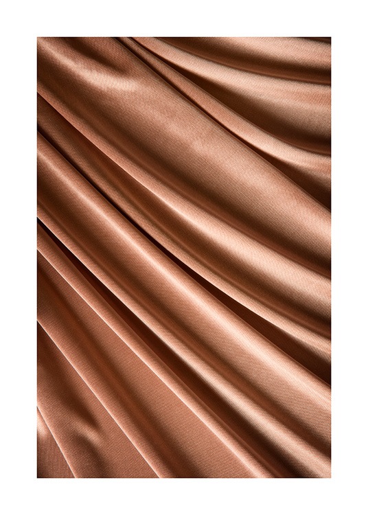 Bronze Silk Texture Poster