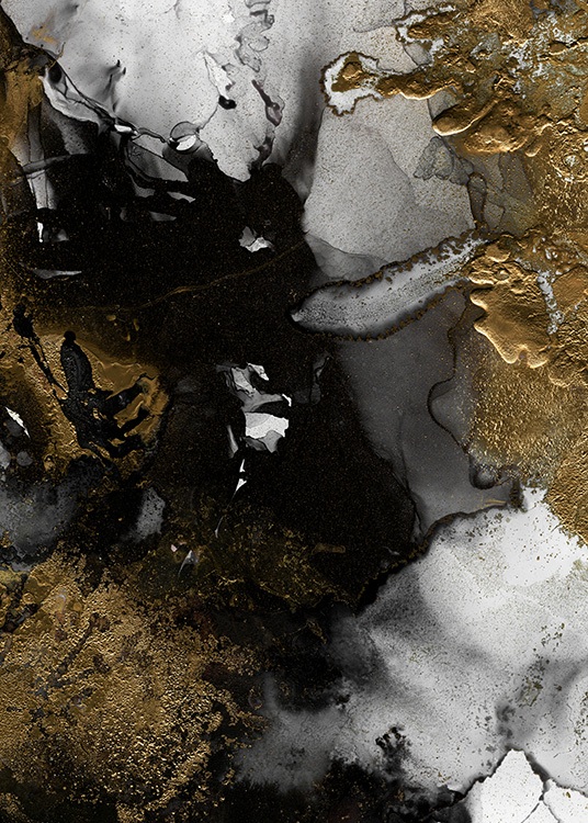 Black & Gold Poster