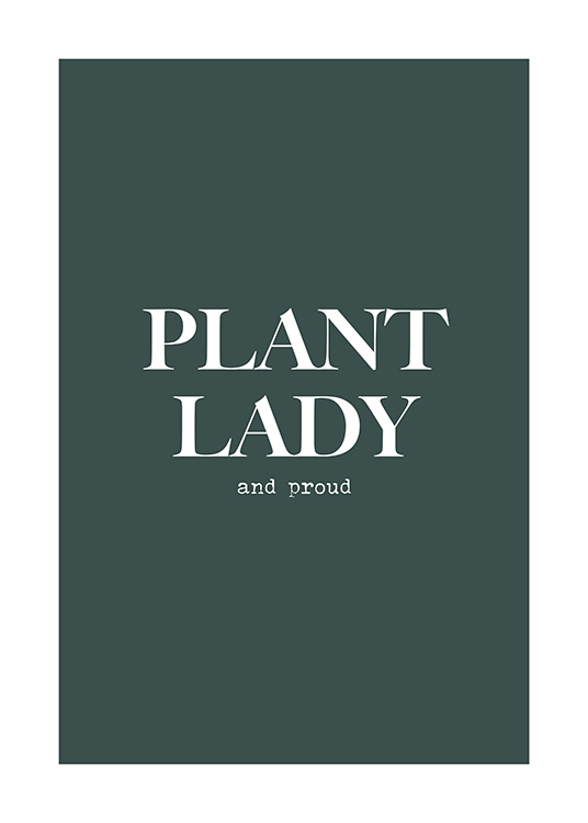 Proud Plant Lady Poster